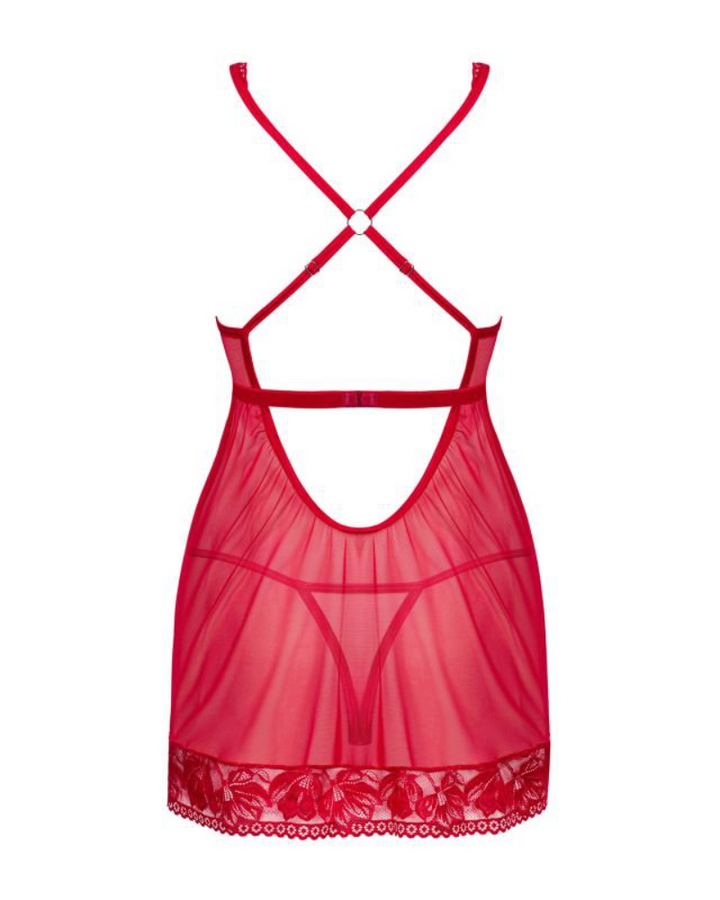 Sexy Babydoll und String - Rot