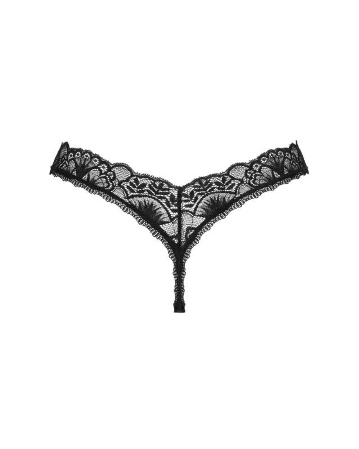 Donna Dream Spitzenstring - Schwarz