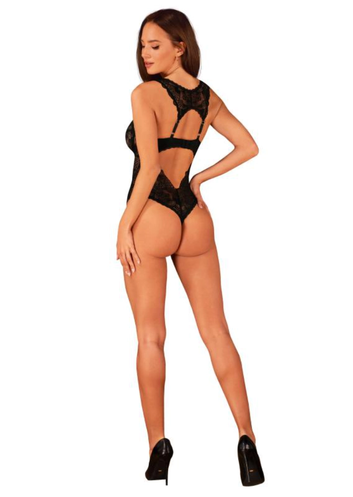 Donna Dream Body mit offenem Schritt - Schwarz