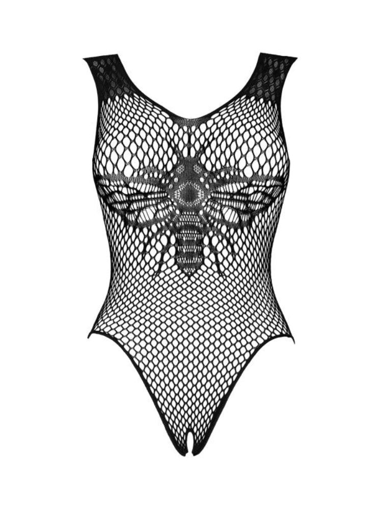 Sexy Bodysuit mit offenem Schritt - Schwarz