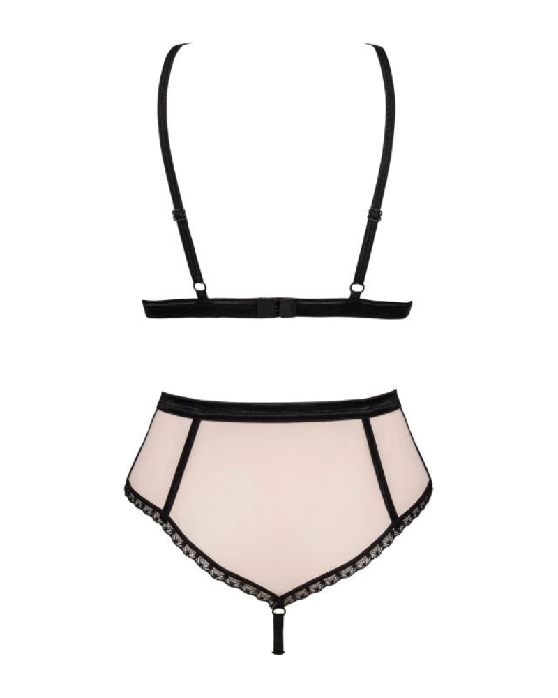 Lilines Spitzen-BH-Set - Rosa