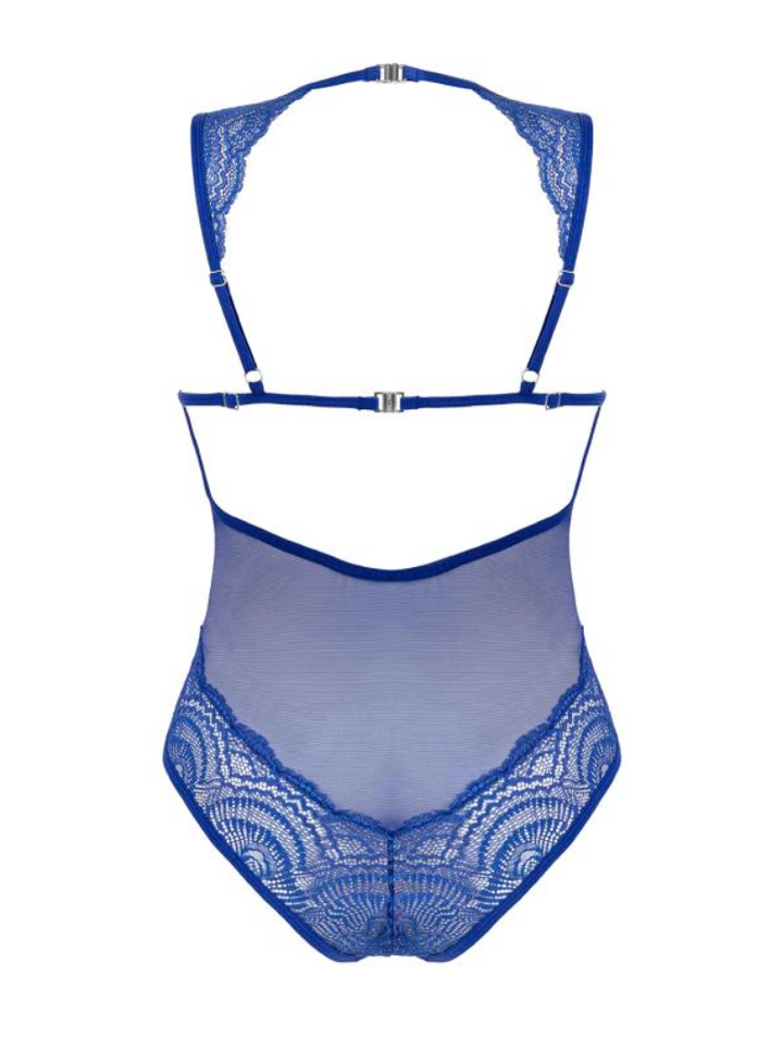 Giselia Spitzen-Bodysuit - Blau