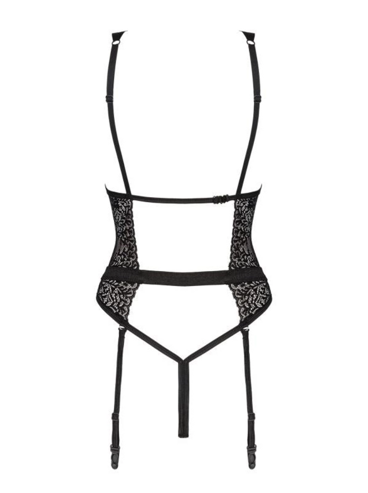 Yaskana Straps-Bodysuit - Schwarz