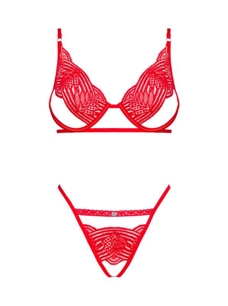 Mellania BH-Set mit sexy Tanga - Rot