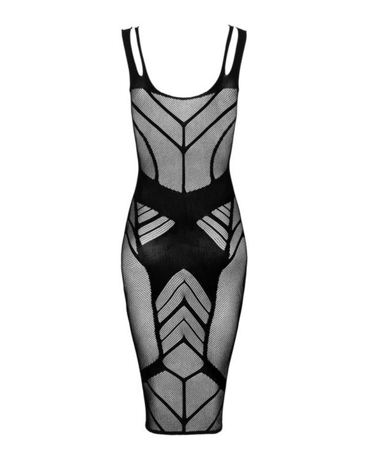 Sexy Mesh-Kleid - Schwarz