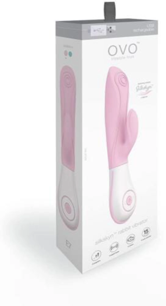 Ovo Rabbit Vibrator Ovo Rabbit Vibrator OVO E7 - Hasenvibrator - Rosa diskret bestellen bei marielove