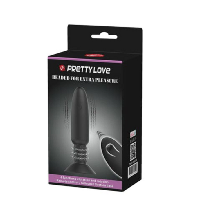 Pretty Love Analplugs Default Pretty Love Analplug Vibrierender Butt Plug mit rotierenden Perlen diskret bestellen bei marielove