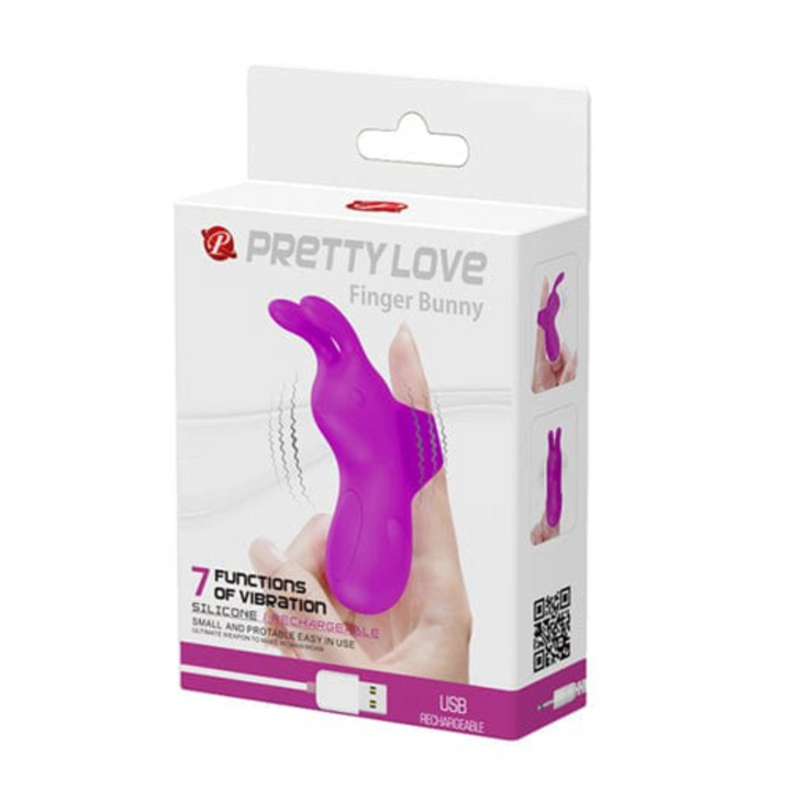 Pretty Love G-Punkt Vibratoren Pretty Love G-Punkt Vibrator Finger Bunny Vinger Vibrator diskret bestellen bei marielove