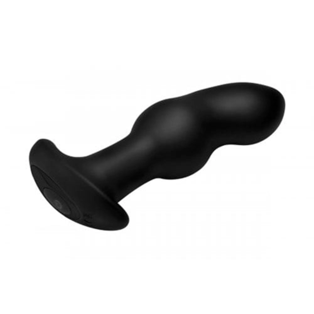 Rimmers Analplugs Rimmers Analplug Gyro I gebogener Rimming Plug mit Fernbedienung diskret bestellen bei marielove