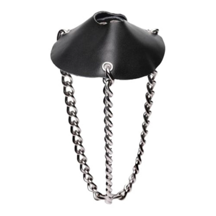 Strict Leather Penisring Default Strict Leather Penisring Ballstretcher in Fallschirmform aus Leder diskret bestellen bei marielove