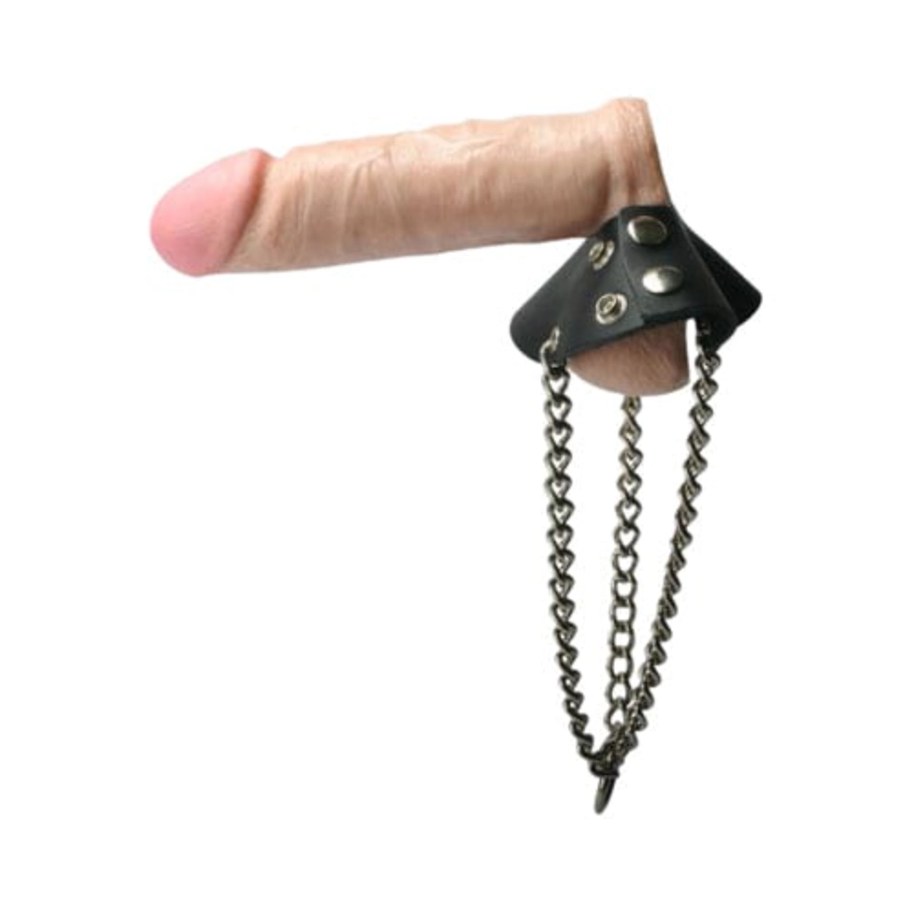 Strict Leather Penisring Default Strict Leather Penisring Ballstretcher in Fallschirmform aus Leder diskret bestellen bei marielove