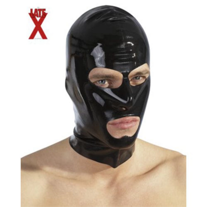 The Latex Collection Bondage Masken Default The Latex Collection SM Maske Latex Kopfmaske schwarz diskret bestellen bei marielove