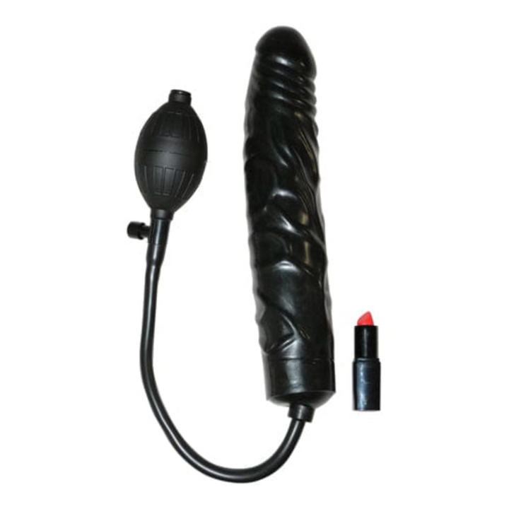 Trinity Vibes XXL Dildos Default Trinity Vibes Riesendildo Aufblasbarer Dildo in Schwarz diskret bestellen bei marielove