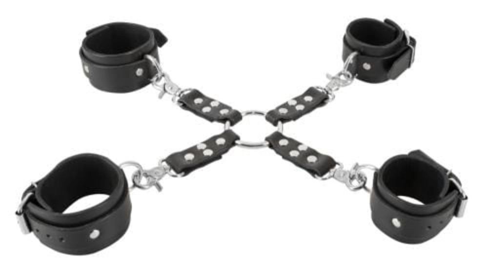 Zado Handschellen Zado Handschellen Luxus Leder-Bondage-Set diskret bestellen bei marielove