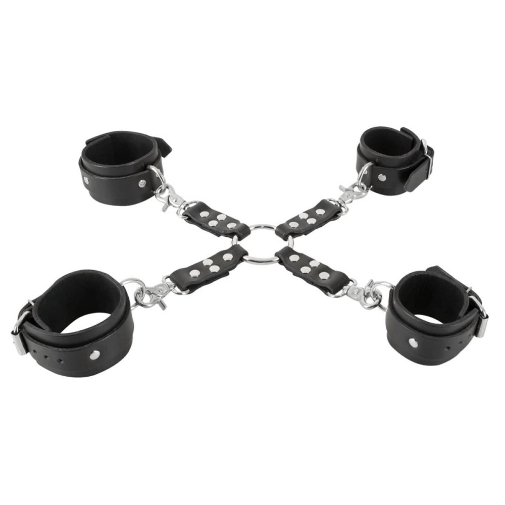 Zado Handschellen Zado Handschellen Luxus Leder-Bondage-Set diskret bestellen bei marielove