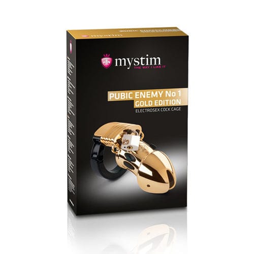 Mystim Elektrosex Toys Default Mystim E-Stim Toys Pubic Enemy Nr 1 - Gold Edition diskret bestellen bei marielove